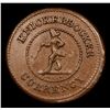 Image 3 : (1863) Knickerbocker Currency Civil War Token 1c Grades Choice AU