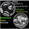 Hobo Buffalo Nickel 5c Grades Hand Carved