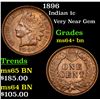 Image 1 : 1896 Indian Cent 1c Grades Choice+ Unc BN