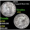 Image 1 : 1835 Capped Bust Half Dollar 50c Grades vf++