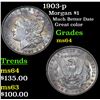 Image 1 : 1903-p Morgan Dollar $1 Grades Choice Unc