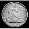 Image 2 : 1872-p Seated Liberty Half Dime 1/2 10c Grades Choice AU/BU Slider