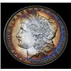 Image 2 : 1887-p Rainbow Toned Morgan Dollar $1 Grades Select+ Unc