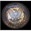 Image 3 : 1887-p Rainbow Toned Morgan Dollar $1 Grades Select+ Unc
