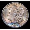 Image 2 : 1890-p Rainbow Toned Morgan Dollar $1 Grades Select Unc