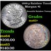 Image 1 : 1898-p Rainbow Toned Morgan Dollar $1 Grades Select+ Unc