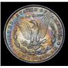 Image 3 : 1888-p Rainbow Toned Morgan Dollar $1 Grades Select+ Unc