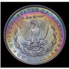 Image 3 : 1885-p Rainbow Toned Morgan Dollar $1 Grades Choice Unc