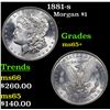 Image 1 : 1881-s Morgan Dollar $1 Grades GEM+ Unc