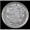 Image 3 : 1858-p Seated Liberty Half Dime 1/2 10c Grades BU+