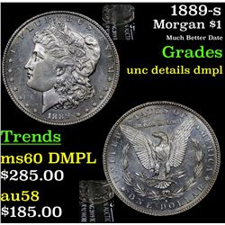 1889-s Morgan Dollar $1 Grades Unc Details DMPL