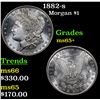 Image 1 : 1882-s Morgan Dollar $1 Grades GEM+ Unc