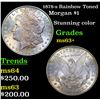 Image 1 : 1878-s Rainbow Toned Morgan Dollar $1 Grades Select+ Unc