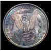 Image 3 : 1880-s Rainbow Toned Morgan Dollar $1 Grades Choice+ Unc