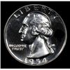 Image 2 : 1954 Washington Quarter 25c Grades GEM++ Proof Cameo