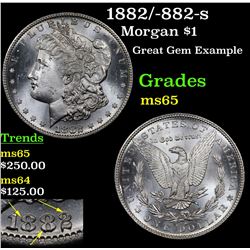 1882/-882-s Morgan Dollar $1 Grades GEM Unc