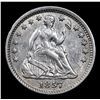 Image 2 : 1857-o Seated Liberty Half Dime 1/2 10c Grades Choice AU/BU Slider