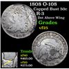 Image 1 : 1808 O-108 Capped Bust Half Dollar 50c Grades vf+