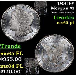 1880-s Morgan Dollar $1 Grades GEM Unc PL