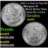 Image 1 : 1887-s /s Vam 2a Top 100 Morgan Dollar $1 Grades Select Unc