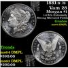 Image 1 : 1881-s /s Vam 28 Morgan Dollar $1 Grades Choice Unc DMPL