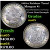 Image 1 : 1885-o Rainbow Toned Morgan Dollar $1 Grades GEM Unc