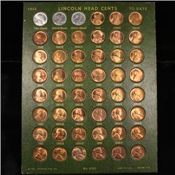 Complete Lincoln Cent Page 1943-1960 48 coins