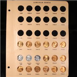 Starter Lincoln cent page 1941-1946 18 coins