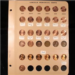 Near Complete Lincoln cent page 1933-2015 31 coins