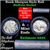 Image 1 : Buffalo Nickel Shotgun Roll in Old Bank Style 'Bell Telephone'  Wrapper 1924 & s Mint Ends