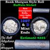 Image 1 : Buffalo Nickel Shotgun Roll in Old Bank Style 'Bell Telephone'  Wrapper 1927 & d Mint Ends