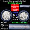 Image 1 : Buffalo Nickel Shotgun Roll in Old Bank Style 'Bell Telephone'  Wrapper 1926 & d Mint Ends