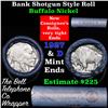 Image 1 : Buffalo Nickel Shotgun Roll in Old Bank Style 'Bell Telephone'  Wrapper 1927 & d Mint Ends