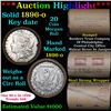 Image 1 : ***Auction Highlight*** Full solid Key date 1896-o Morgan silver dollar roll, 20 coins (fc)