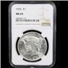 Image 2 : NGC 1925-p Peace Dollar $1 Graded ms63 By NGC