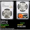 Image 1 : NGC 1925-p Peace Dollar $1 Graded ms65 By NGC