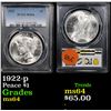 Image 1 : PCGS 1922-p Peace Dollar $1 Graded ms64 By PCGS