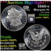 Image 1 : ***Auction Highlight*** 1880-s Morgan Dollar $1 Graded GEM+ DMPL By USCG (fc)