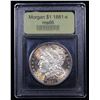 Image 4 : ***Auction Highlight*** 1881-s Rainbow Toned Morgan Dollar $1 Graded GEM+ Unc By USCG (fc)