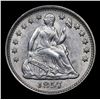 Image 2 : ***Auction Highlight*** 1857-p Seated Liberty Half Dime 1/2 10c Graded Choice+ Unc By USCG (fc)