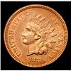 Image 2 : ***Auction Highlight*** 1873 Open 3 Indian Cent 1c Graded Select+ Unc RD By USCG (fc)