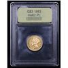 Image 4 : ***Auction Highlight*** 1883 Three Dollar Gold .$3 Graded Select Unc PL By USCG (fc)
