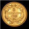 Image 7 : ***Auction Highlight*** 1883 Three Dollar Gold .$3 Graded Select Unc PL By USCG (fc)
