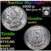 Image 1 : ***Auction Highlight*** 1900-p Morgan Dollar $1 Graded GEM+ Unc By USCG (fc)