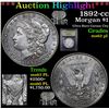 Image 1 : ***Auction Highlight*** 1892-cc Morgan Dollar $1 Graded Select Unc PL By USCG (fc)