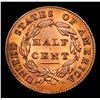 Image 3 : ***Auction Highlight*** 1832 Classic Head half cent 1/2c Graded Select+ Unc RB By USCG (fc)