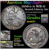 Image 1 : ***Auction Highlight*** 1850-o /o WB-11 Seated Half Dollar 50c Graded Select+ Unc By USCG (fc)