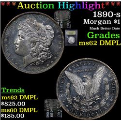 ***Auction Highlight*** 1890-s Morgan Dollar $1 Graded Select Unc DMPL By USCG (fc)