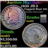Image 1 : ***Auction Highlight*** 1836 JR-3 Capped Bust Dime 10c Graded Select Unc By USCG (fc)