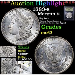***Auction Highlight*** 1883-s Morgan Dollar $1 Graded Select Unc By USCG (fc)